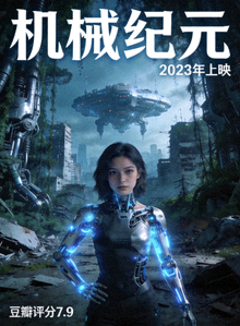 科幻电影《机械纪元》海报 - 2023年上映，豆瓣评分7.9